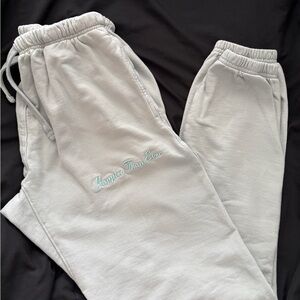 Happier Than Ever Women's Gray /Light Blue Joggers
